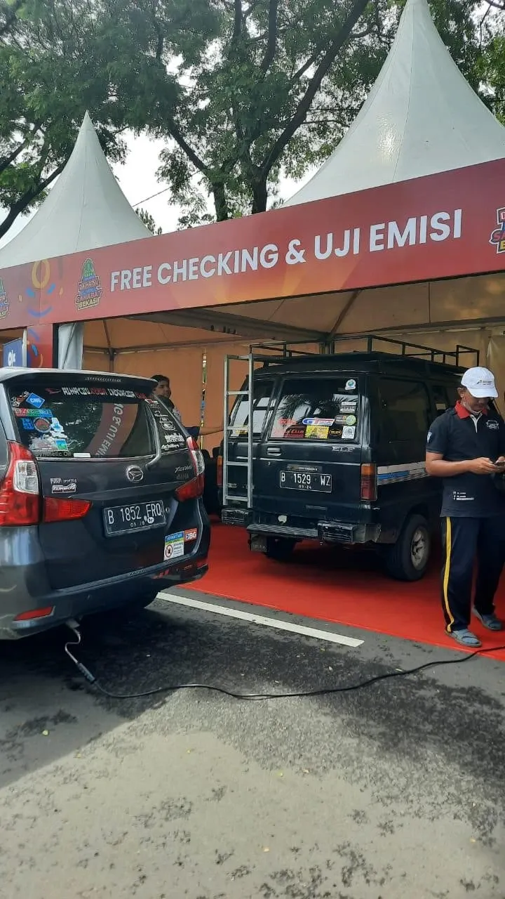 Salah Satu Fasilitas Free Checking & Uji Emisi Di Acara Daihatsu Kumpul Sahabat 2024 Di Bekasi