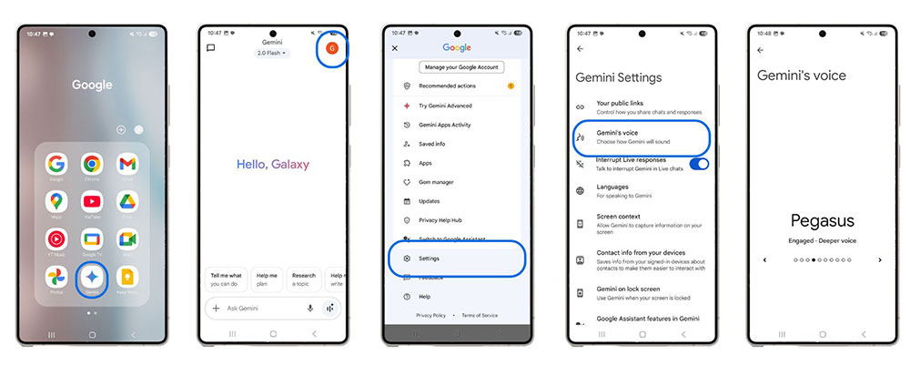 3. Atur Suara Gemini Live Sesuai Dengan Preferensi Kamu