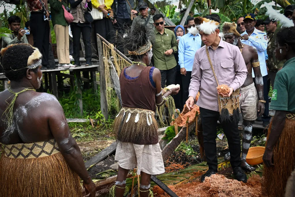 Dukung Hilirisasi Komoditas Unggulan Papua, Wapres Tinjau Sekolah Lapang Sagu Asmat