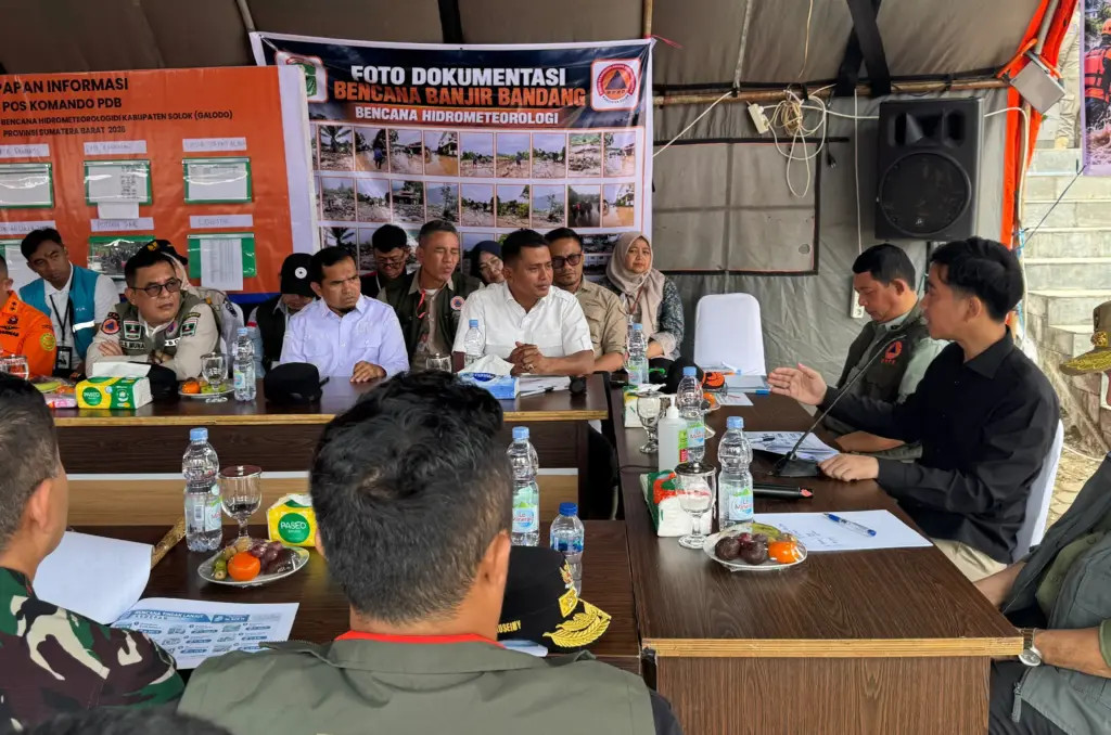 Beri Arahan Forkopimda, Wapres Tekankan Prioritas Tanggap Darurat dan Konsolidasi Penanganan Bencana Solok